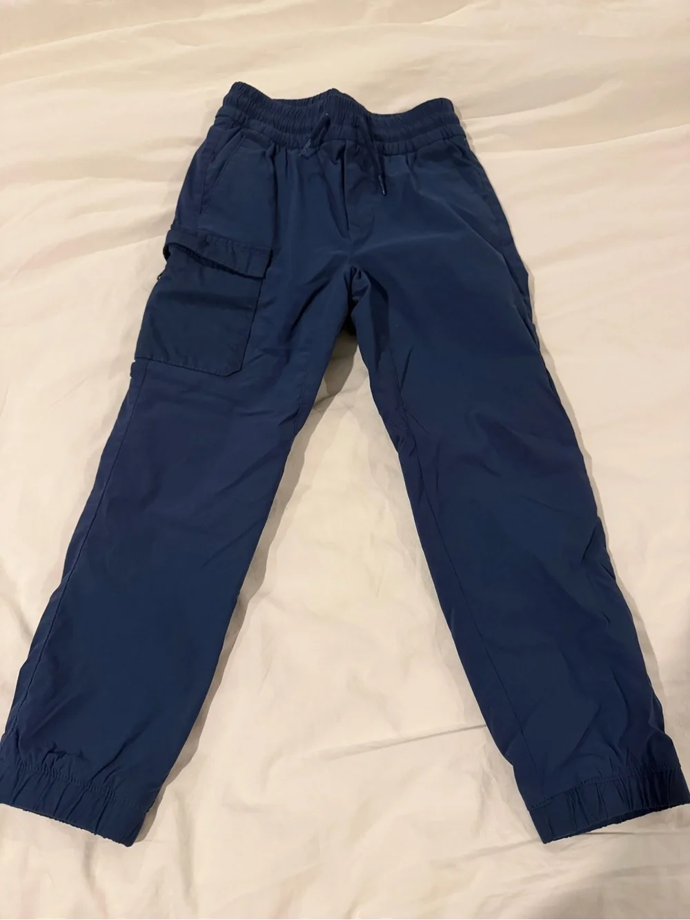 Gap Kids Navy Cargo Jogger Pants - Comfortable Elastic Waist Medium